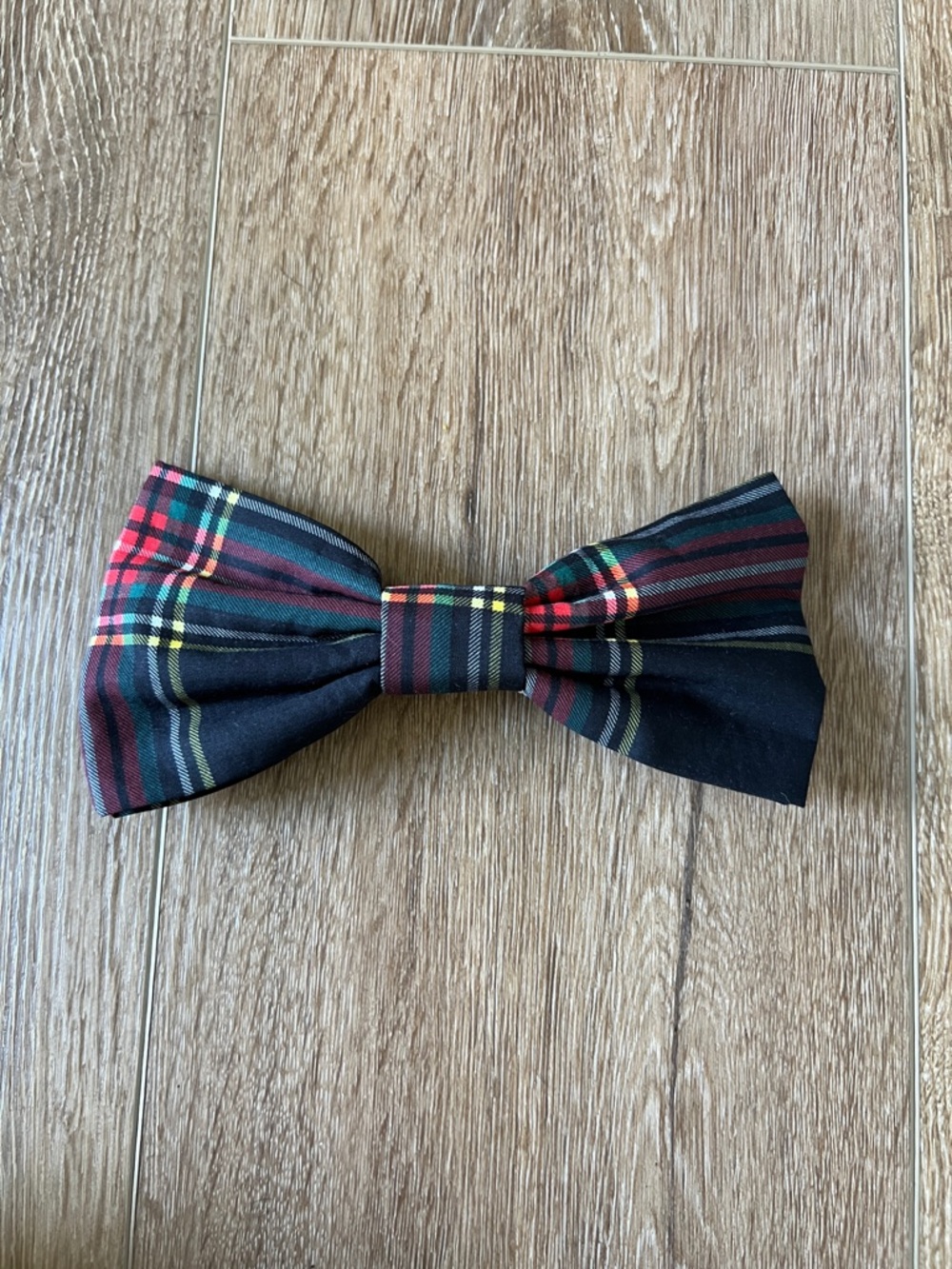 J. Crew Factory Black Plaid Tartan Bow Clip